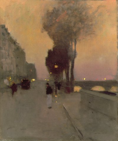 Quai Bourbon, Paris by Luigi Loir